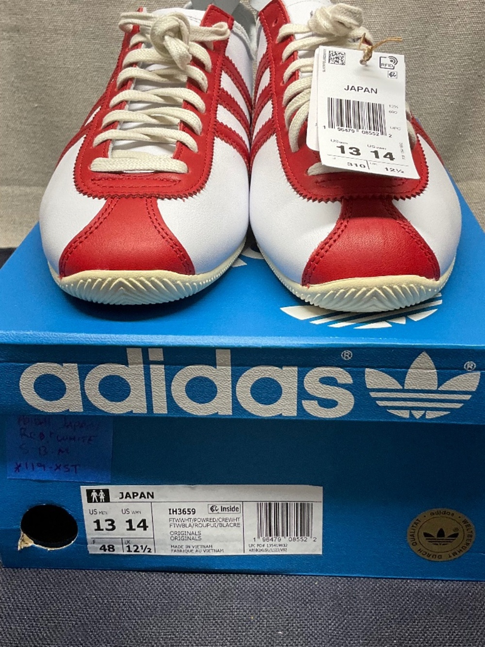 Adidas Originals Japan Athletic Shoes White IH3659  Men's Size 13 NIB